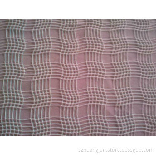 100% polyester crumple printed fabric